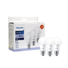 PHILIPS - Pack 3 Ampolletas EcoHome Led Bulb 12W E27 Luz Fría