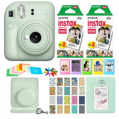 FUJIFILM - SET COMPLETO CÁMARA INSTAX MINI 12 +40 PELÍCULAS +ACCESORIOS