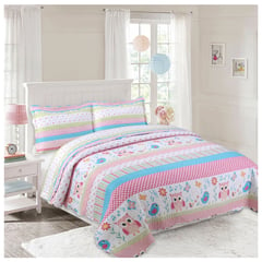 COMPRAPO - Cubrecama Quilt Infantil Liviano 1.5 Pza. Mod Sweet Bird