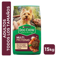 DOG CHOW - Alimento DOG CHOW® Adultos Todos los Tamaños Multi Proteína 15kg