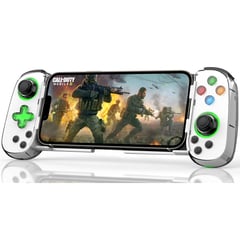 GENERICO - Joystick Celular Bluetooth para PC iPhone Android Switch PS3-4 Blanco