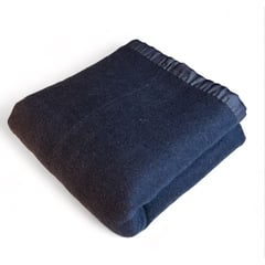 RANCO - Frazada Térmica Lisa Azul1,5 plazas 450g/m2 - Textil