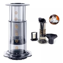 GENERICO - Cafetera Tipo Aeropress Maker Portatil Con Filtros Espresso