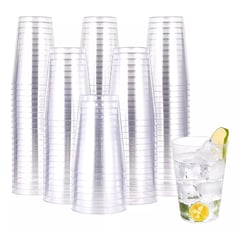 Pasteleria - 200 Vasos Acrilico Vasos Plasticos Reutilizables 10oz/299ml