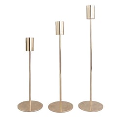 GENERICO - Pack 3 Porta Vela Candelabro Set 3 Candelabros Elegantes