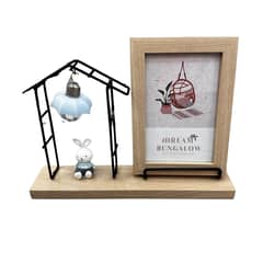 KIVARA - Marco Foto Infantil Portaretrato 10X15Cm Casita Celeste