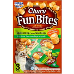 CHURU - Fun Bites Snack Pollo y Atun Para Gatos 60gr