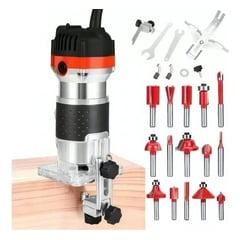 U BUY - Kit Fresadora Tupi 635mm 600w Recortadora 30000rpm+15 Fresa