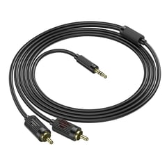 HOCO - Cable De Audio Rca A Aux Jack 3.5 mm 1.5 m Alta Calidad Upa28