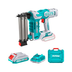 TOTAL TOOLS - Clavadora 20v Brushless + Bat 2ah + Carg + 1000 Clavos + 2 Acc TOTAL