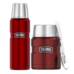 THERMOS - PACK TERMO DE COMIDA + LIQUIDO KING ROJO