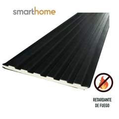 GENERICO - Kit 10 Planchas Siding Metal Extra Grosor 20 mm Color Negro