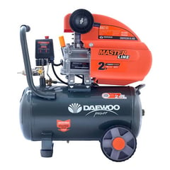 DAEWOO - Compresor De Aire Dac24d 220v Monofásico 24l 2hp