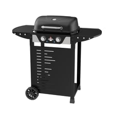 AMERICAN GRILL - Parrilla Electrica 2 Tubos Calefactores Manhattan Black