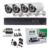 GENERICO - Kit Camaras Seguridad 4 Camaras Con Dvr Wifi Hd1080