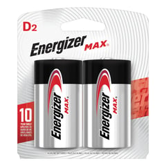 ENERGIZER - Pack 2 Pilas Max D Alcalina