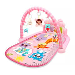 ESHOPANGIE - Alfombra Musical Con Piano Set Estimulación Para Bebe Rosa