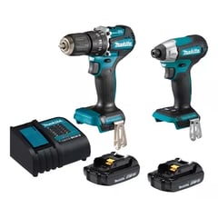 MAKITA - Taladro Percutor 12 18v+atornillador Impacto Dlx2414