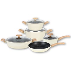 SIMPLIT - Bateria de Cocina Antiadherente Savannah 9 Piezas