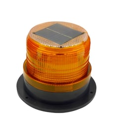 OEM - BALIZA LED STROBO SOLAR PARA AUTO CON IMAN AMBAR