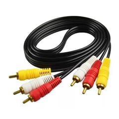 ULTRA - Cable Estereo 3 RCA A 3 RCA 180cm Negro