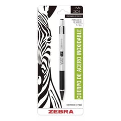 ZEBRA - Portaminas Retráctil 0.7 mm De Acero Inoxidable M-301