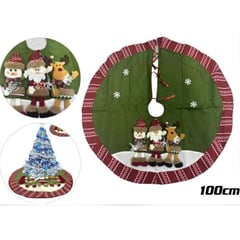 GENERICO - Faldon Árbol Navidad Pie De Árbol 3d 100CM