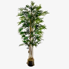 ARBUSTO REAL - Planta Artificial Bamboo Premium 150 cm y 1095 hojas