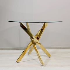 GENERICO - Mesa de Comedor Warwick Gold 100cms