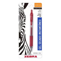 ZEBRA - Bolígrafo Gel Secado Rápido Grip De Goma 0,7 mm Blister