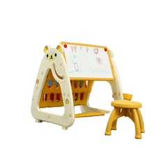 ELEONOR - Set Mesa y Silla Bebé Niños con Estante y Pizarra 3 en 1