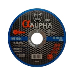 ALPHA PRO - Pack 03 Discos de Corte 4-1/2″ 1.00mm Acero Inox