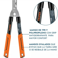 TRUPER - Tijera Para Cortar Pasto Mango De Fibra