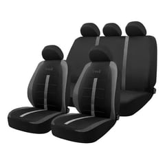 B EQUIP - Fundas Cubreasiento B-equip Universal Negro Adv-1432