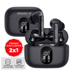 MASTER G - Pack Audífonos Bluetooth In Ear TWS ANC BUDS30 X2