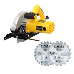 STANLEY - Kit Sierra Circular 1600W + 2 Disco sierra 7-1/4" SC16D2