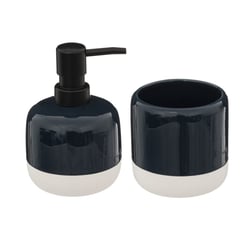 OEM - Set De Baño 2 Piezas Ceramica Mini Jabon Porta Cepillo