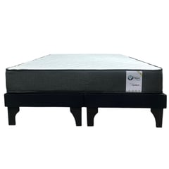 GENERICO - Cama Europea 2 Plazas Dreambed Color Negro