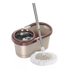 GENERICO - Mopa Giratoria 360 Con Balde Escurridor Marron