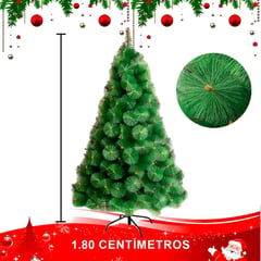 GENERICO - Árbol de Navidad Pino Verde 180cm Decorativo para el Hogar