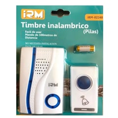 IRM - Timbre Inalámbrico Portátil Sin Cables Fácil Instalación