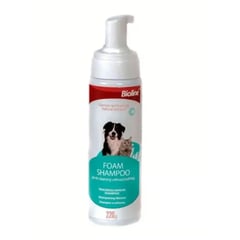 BIOLINE - Shampoo de espuma seca para mascotas 220gr