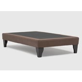 GENERICO - Base Europea para cama 1.5 plazas 105x200cm Felpa Marron