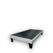 GENERICO - Base De Cama Europea Gris Claro Lino 1.5 Plaza 105X190