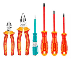 TOTAL TOOLS - Set Alicate Y Destornillador 6Pz Imantadas 1000v THKIST3062