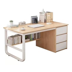 DETODOYMAS - Escritorio Oficina profesional moderno 140cm ChicHome - Blanco