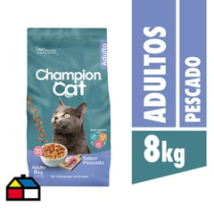 CHAMPION CAT - Alimento Seco para Gato Adulto Pescado. 8 kg