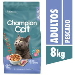 CHAMPION CAT - Alimento Seco para Gato Adulto Pescado. 8 kg