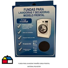 HAPPY WASH - Funda para lavadora frontal de 5 kg textil blanco