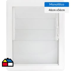 WINTEC - Ventana PVC Celosía 46x55 cm Vidrio Monolítico Blanca